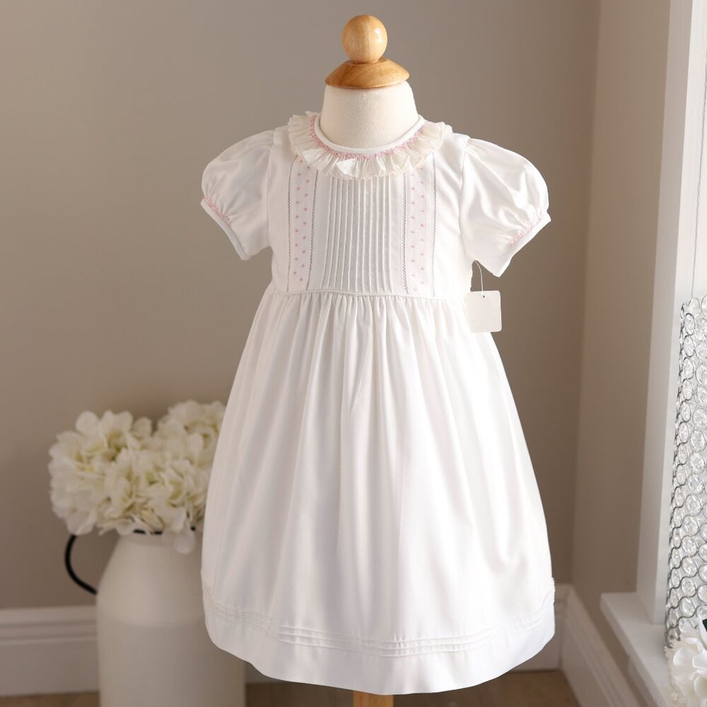 Girl's Ivory Dress Luli & Me Embroidery Special Occasion Portrait Party 4T NWT